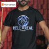 Cincinnati Hell Is Real Kombat Ice Blue T Shirt