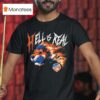 Cincinnati Hell Is Real Retro Flame T Shirt