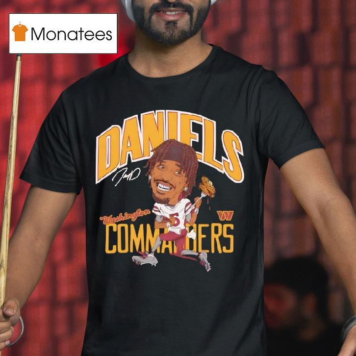 Commanders Jayden Daniels Signature Waffles T Shirt Commanders Jayden Daniels Signature Waffles T Shirt