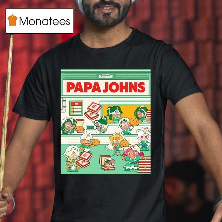 Cookie Run Kingdom Papa Johns T Shirt Cookie Run Kingdom Papa Johns T Shirt