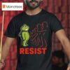 Courage Vs Power Protest Portland Frog Resist Retro T Shirt