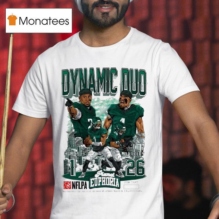 Dynamic Duos Hurts Barkley Philadelphia Eagles Nflpa T Shirt Dynamic Duos Hurts Barkley Philadelphia Eagles Nflpa T Shirt