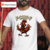 F Caw F Grumpy Rooster Middle Finger Funny T Shirt