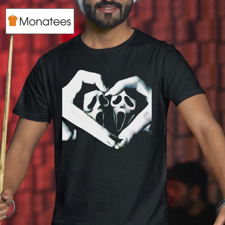 Ghostface Scream Hand Heart Halloween T Shirt Ghostface Scream Hand Heart Halloween T Shirt