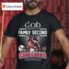 God First Family Second Then South Carolina Gamecocks Football Mascot T Shirt