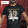 Green Bay Packers Legends Players Signatures T Shirt