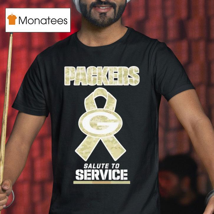 Green Bay Packers Salute To Service T Shirt Green Bay Packers Salute To Service T Shirt