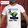 Grinch United States Postal Service Scan This Christmas T Shirt