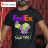 Grinch Vs Fedex Logo Scan This T Shirt
