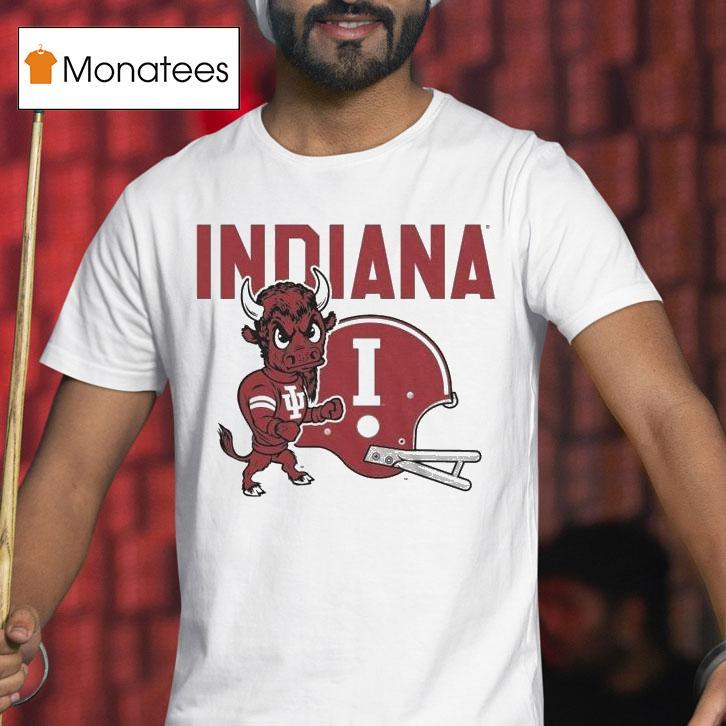 Indiana Hoosiers Bison And Helme T Shirt Indiana Hoosiers Bison And Helme T Shirt