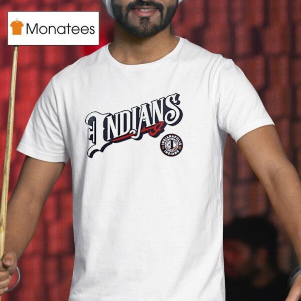 Indianapolis Indians Logo Wordmark T Shirt