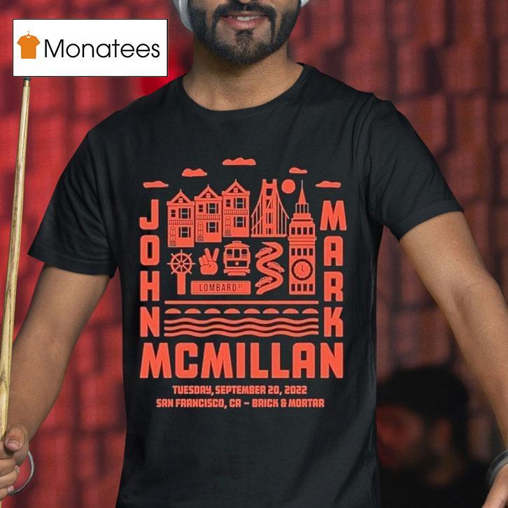 John Mark Mcmillan San Francisco Awake In The Dream Tour T Shirt John Mark Mcmillan San Francisco Awake In The Dream Tour T Shirt