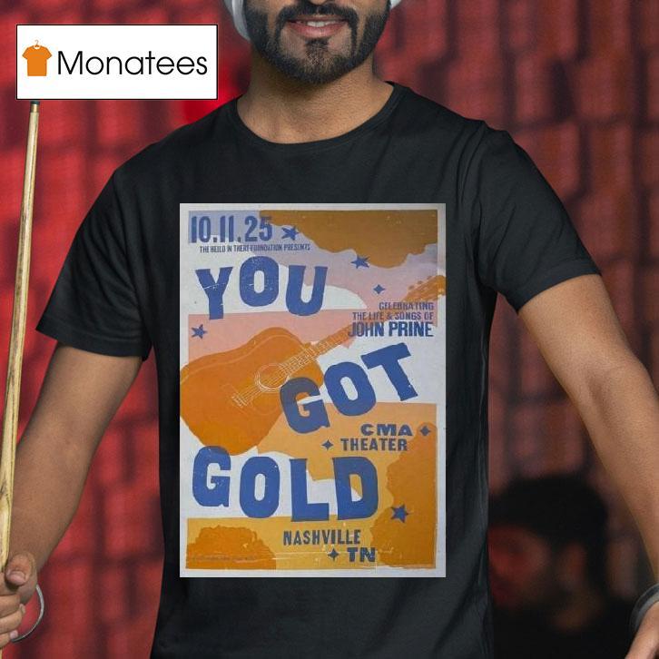 John Prine Tour Nashville Tn October T Shirt John Prine Tour Nashville Tn October T Shirt