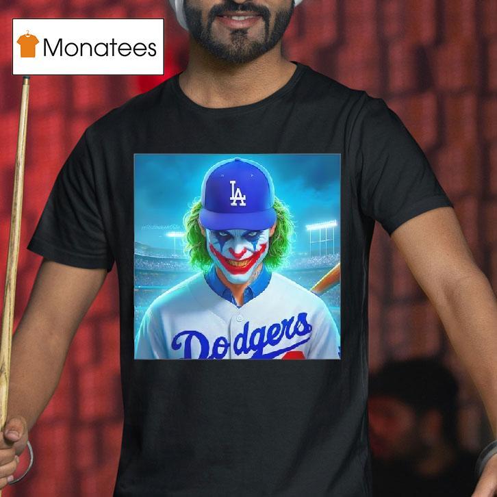 Joker X Los Angeles Dodgers Halloween T Shirt Joker X Los Angeles Dodgers Halloween T Shirt