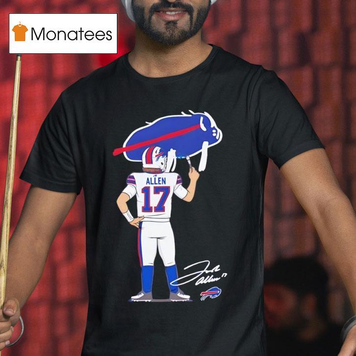 Josh Allen Buffalo Bills Football Signature T Shirt Josh Allen Buffalo Bills Football Signature T Shirt