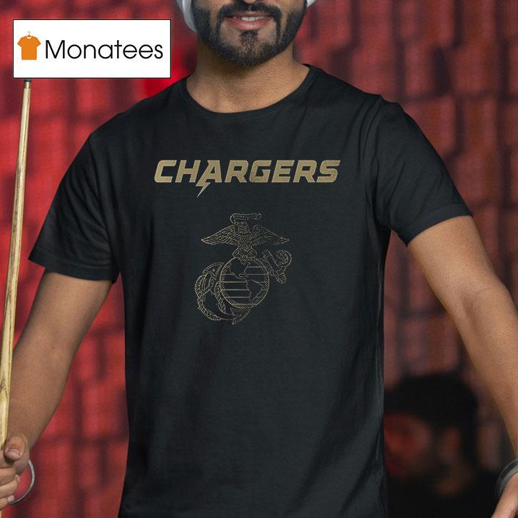 Los Angeles Chargers X United States Marine Corps First In Last Ou T Shirt Los Angeles Chargers X United States Marine Corps First In Last Ou T Shirt