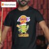 Los Angeles Lakers Christmas Grinch Santa Holiday T Shirt