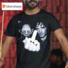 Lotr Frodo And Gollum Partying Dank Middle Finger T Shirt