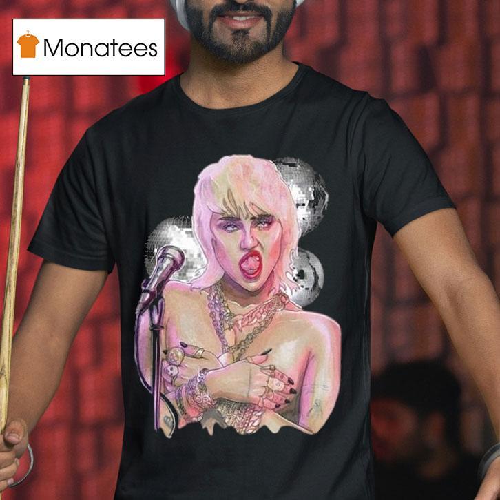 Miley Cyrus Midnight Sky Disco T Shirt Miley Cyrus Midnight Sky Disco T Shirt