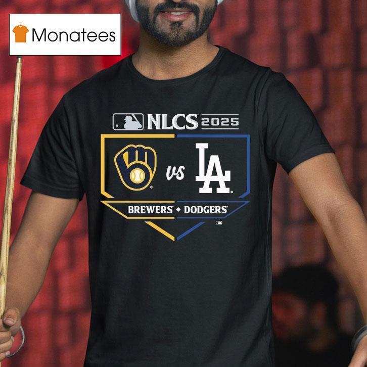 Milwaukee Brewers Vs Los Angeles Dodgers National League Championship Series Batter S Box Baseball T Shirt Milwaukee Brewers Vs Los Angeles Dodgers National League Championship Series Batter S Box Baseball T Shirt