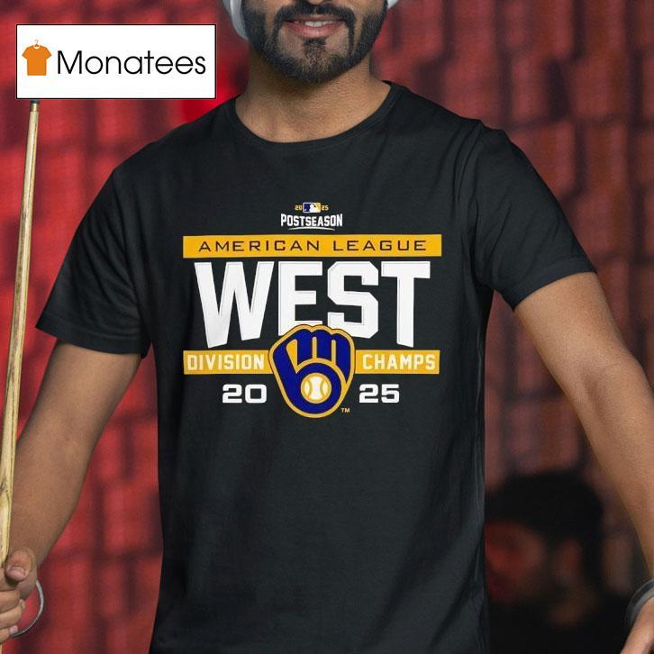 Mlb Postseason Milwaukee Brewers American League West Champions T Shirt Mlb Postseason Milwaukee Brewers American League West Champions T Shirt