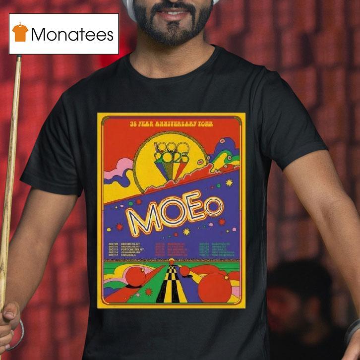 Moe Years Anniversary Tour T Shirt Moe Years Anniversary Tour T Shirt
