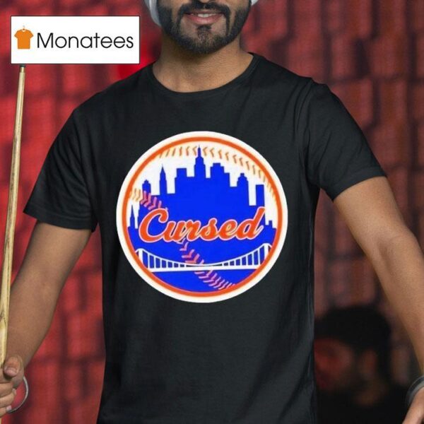 New York Mets Cursed Skyline T Shirt