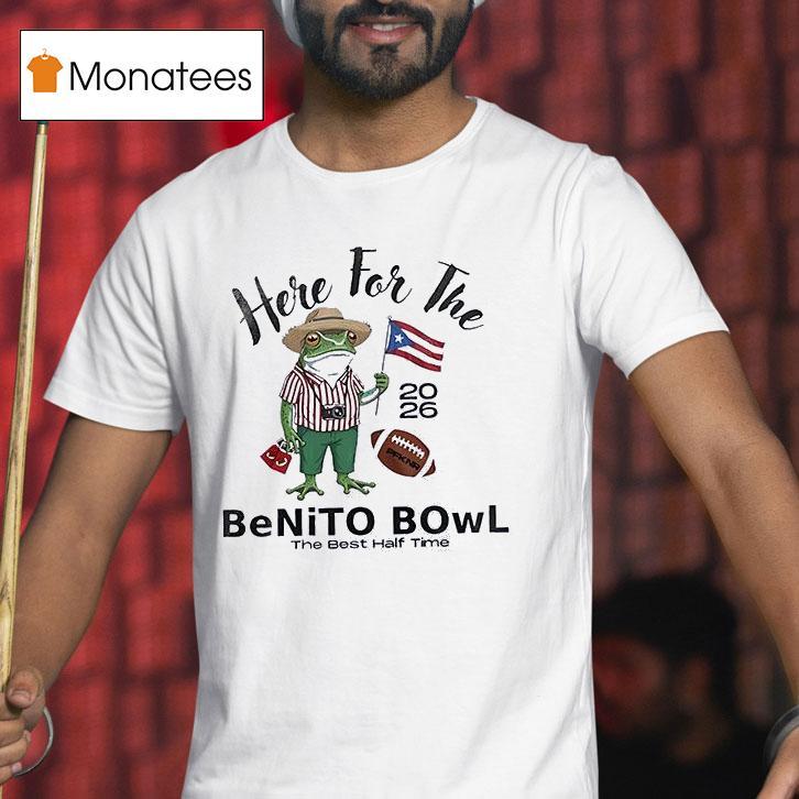 Nfl X Bad Bunny Super Bowl Here For The Benito Bowl The Best Half Time Logo Signature Masco T Shirt Nfl X Bad Bunny Super Bowl Here For The Benito Bowl The Best Half Time Logo Signature Masco T Shirt