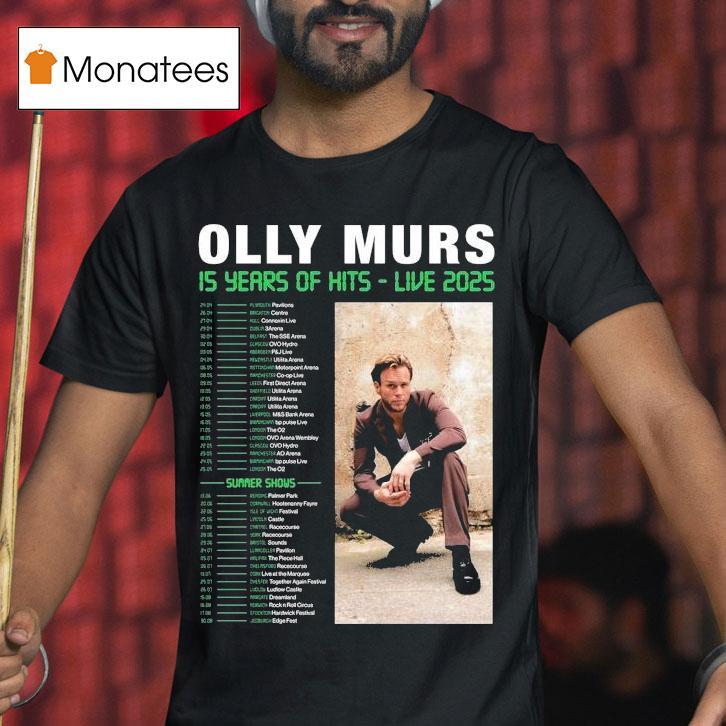 Olly Murs Years Of Hits Live Summer Shows T Shirt Olly Murs Years Of Hits Live Summer Shows T Shirt