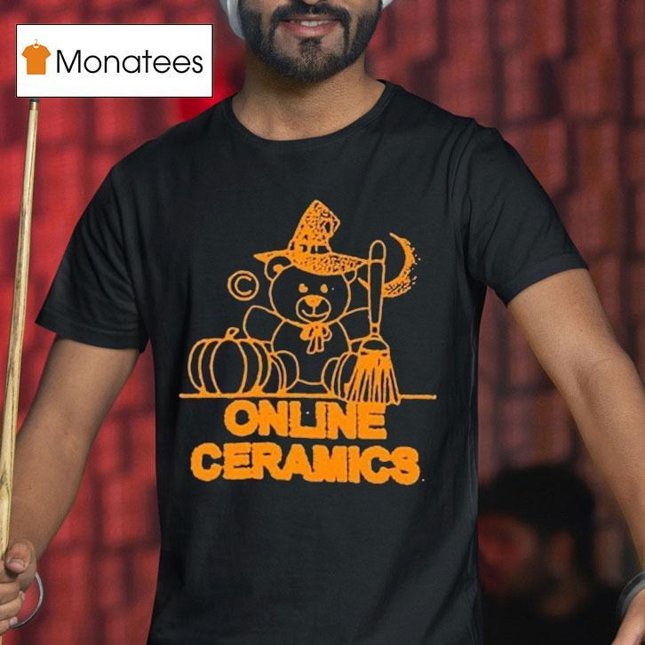 Online Ceramics Witch Bear Halloween T Shirt Online Ceramics Witch Bear Halloween T Shirt