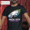Philadelphia Eagles Crucial Catch Intercept Cancer Logo T Shirt