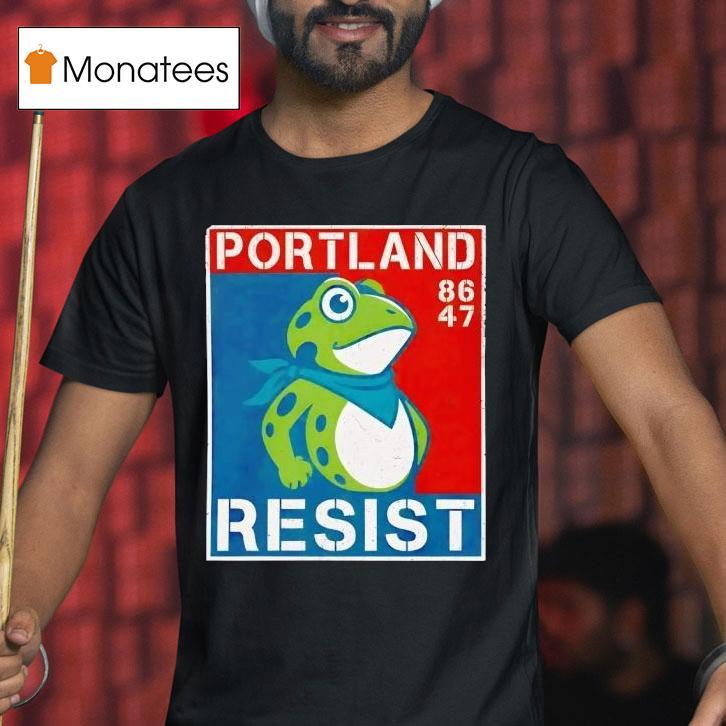 Portland Resist Frog T Shirt Portland Resist Frog T Shirt