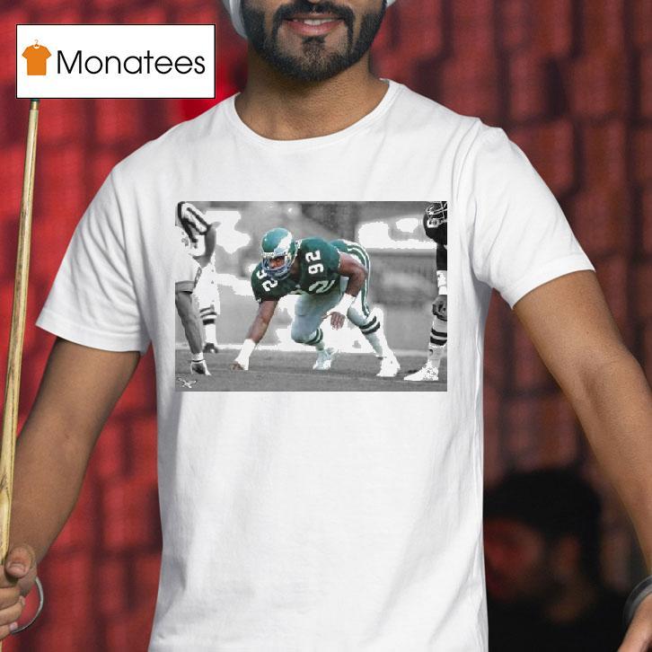 Reggie White Philadelphia Eagles Pay Homage Tri Blend T Shirt Reggie White Philadelphia Eagles Pay Homage Tri Blend T Shirt