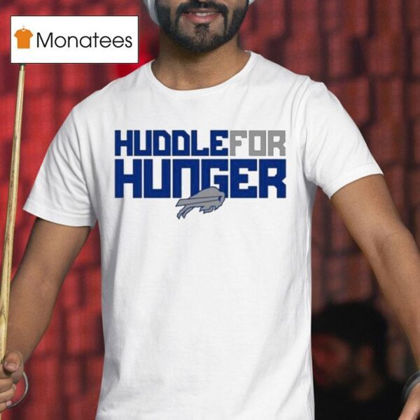 Sean Mcdermott Wearing Huddle For Hunger Buffalo Bills T Shirt