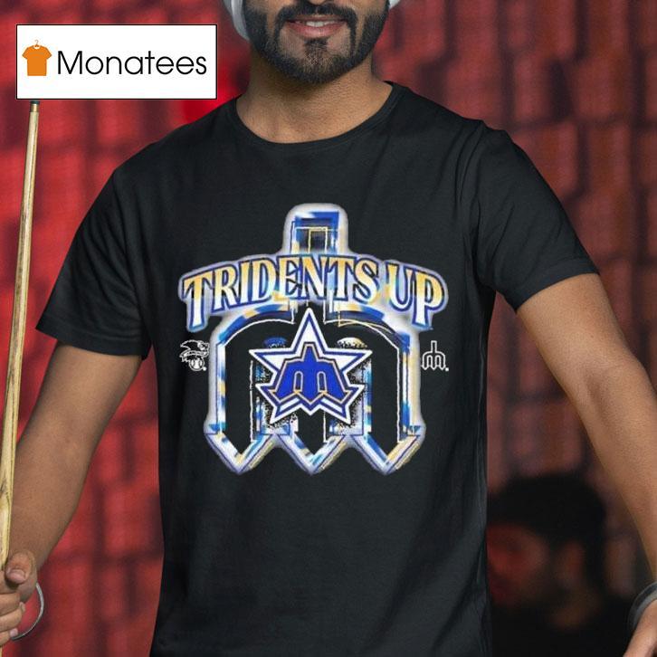 Seattle Mariners Tridents Up Logo T Shirt Seattle Mariners Tridents Up Logo T Shirt