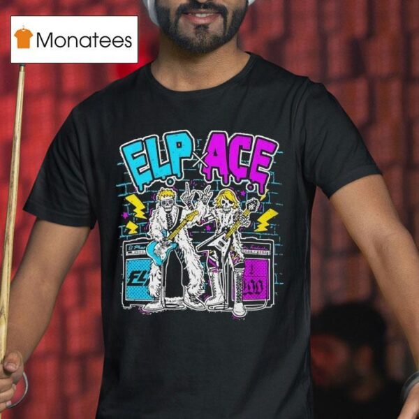 Skeleton Elp X Ace Wrestling T Shirt