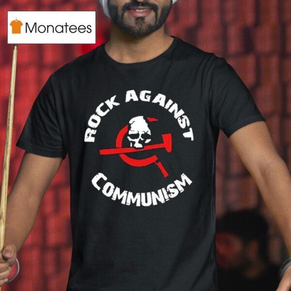 Skull Rock Against Communism Logo T Shirt