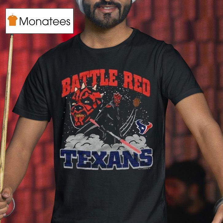 Star Wars X Houston Texans Battle Red Dark Side T Shirt Star Wars X Houston Texans Battle Red Dark Side T Shirt
