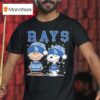 Tampa Bay Rays Snoopy Charlie Brown Christmas Baseball T Shirt