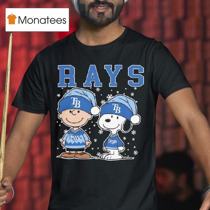 Tampa Bay Rays Snoopy Charlie Brown Christmas Baseball T Shirt Tampa Bay Rays Snoopy Charlie Brown Christmas Baseball T Shirt