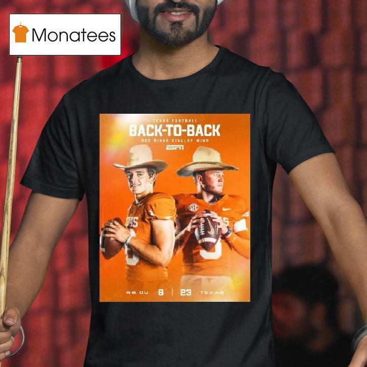 Texas Football Back Back Red River Rivalry Winners Beat Ou T Shirt Texas Football Back Back Red River Rivalry Winners Beat Ou T Shirt