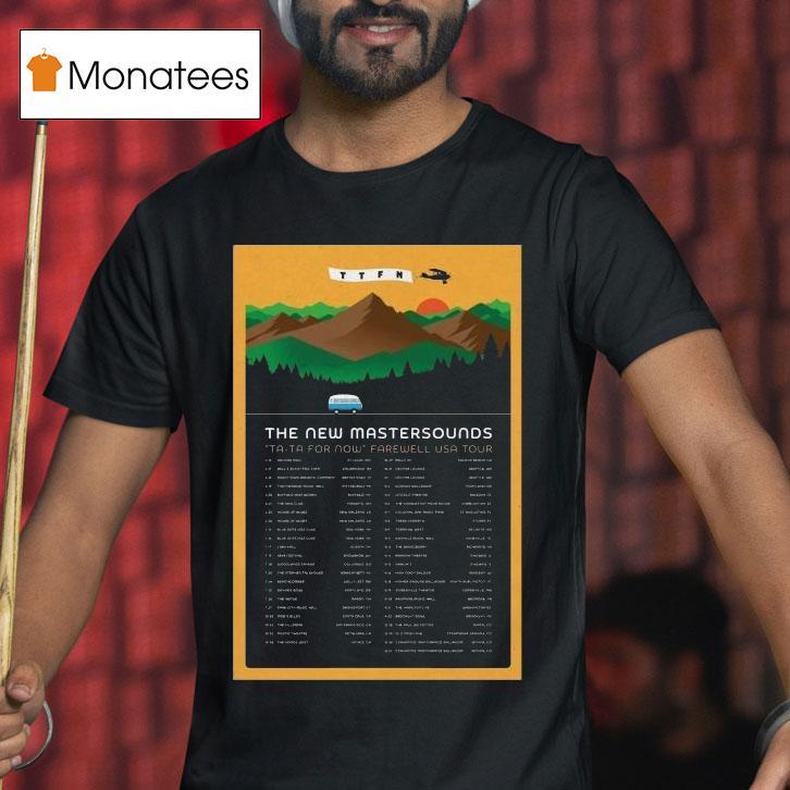 The New Mastersounds Farewell Usa Tour T Shirt The New Mastersounds Farewell Usa Tour T Shirt