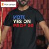 Vote Yes On Prop T Shirt