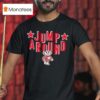 Wisconsin Badgers Badger Mascot Jump Around T Shirt