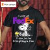 Woodstock Snoopy I Work At Fedex Logo It S Fine I M Fine Everything Is Fine T Shirt
