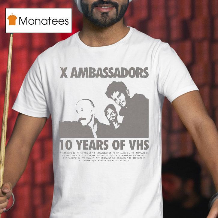 X Ambassadors Years Of Vhs Tour T Shirt X Ambassadors Years Of Vhs Tour T Shirt