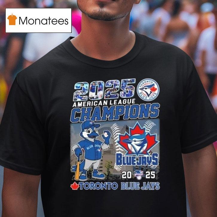 American League Champions Mascot Logo Toronto Blue Jays Mlb T Shirt American League Champions Mascot Logo Toronto Blue Jays Mlb T Shirt