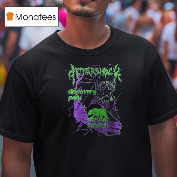 Aftershock Festival Sacramento California Discoverty Park Shocking Green T Shirt