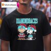 Arizona Diamondbacks Snoopy Charlie Brown Christmas Baseball T Shirt