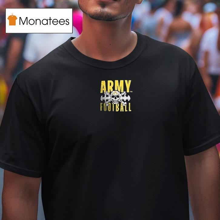 Army Black Knights Skull Beat Football T Shirt Army Black Knights Skull Beat Football T Shirt